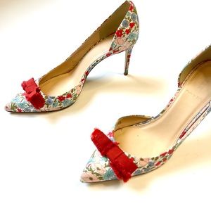 J Crew Colette Bow Pumps in Liberty® Print Size 10